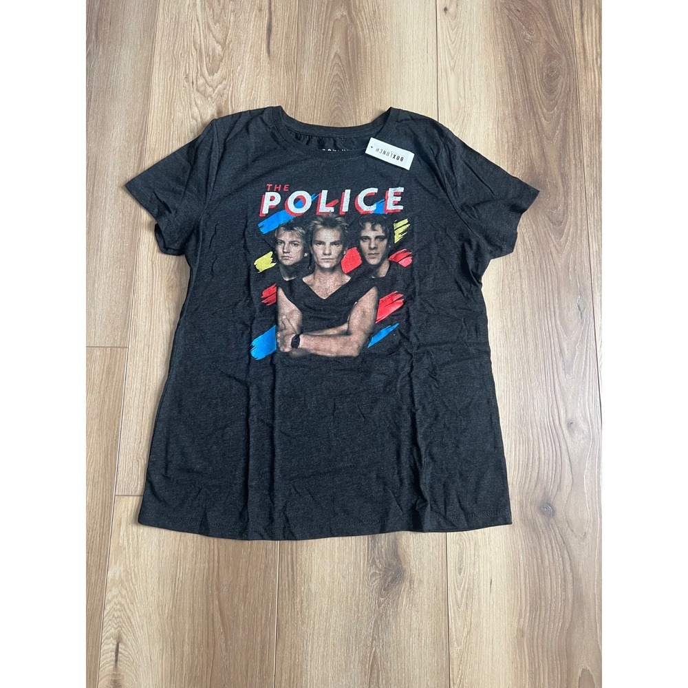 The Police Band Graphic T-Shirt Women's XXL BoxLunch Sting‎ Rock Band Black Tee